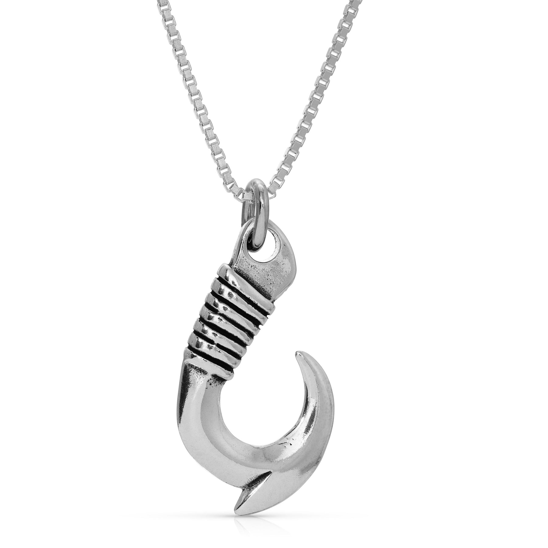 CENWA Fish Hook Necklace Fishing Hook Pendant Jewelry Fishing Gift Necklace  Fish Hook Gift for Couple : : Fashion